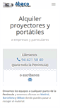 Mobile Screenshot of abacoproyectores.com